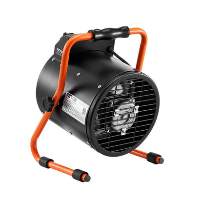 1500W Portable Electric Heater Fan for Greenhouse Fast Heating Overheat Protection 2-Speed Setting IP24 Waterproof